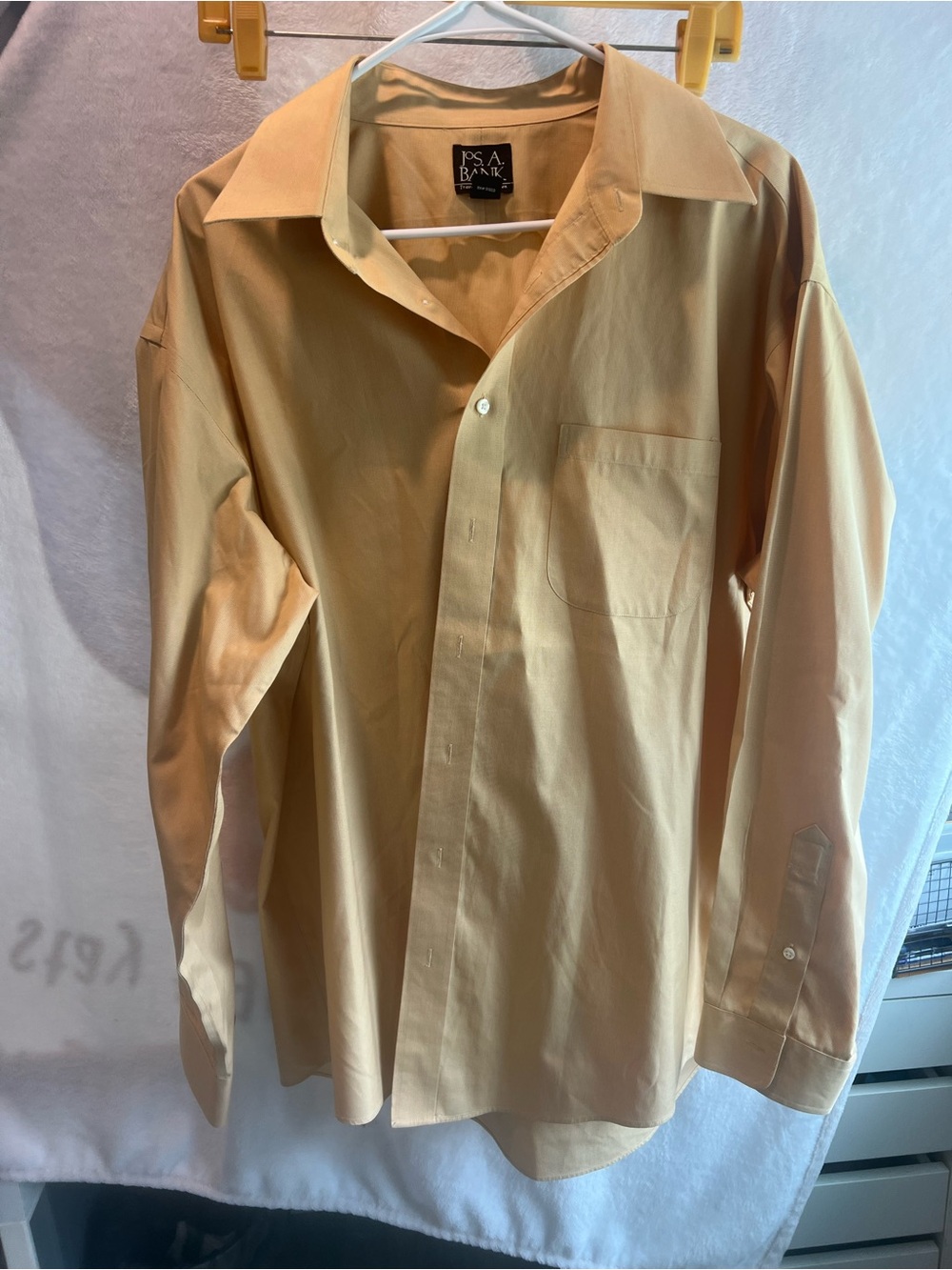 Jos. A. Bank Men’s Light Tan Long-Sleeve Dress Shirt